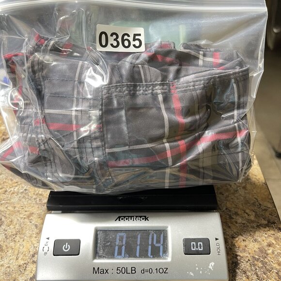 OP Mens Plaid Cargo Shorts L/G 36-38" Elastic Waist Drawstring Swim Trunks - Picture 14 of 14